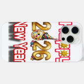 Gelukkig nieuwjaar Case-Mate iPhone case (Achterkant (horizontaal))