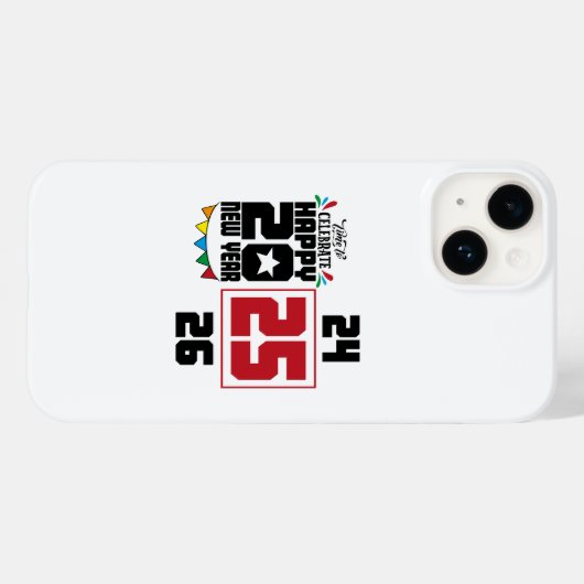 Gelukkig nieuwjaar Case-Mate iPhone case (Achterkant (horizontaal))