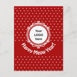 'Gelukkig Nieuwjaar' Cat Business Kerstvakantie Briefkaart