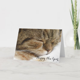 Gelukkig Nieuwjaar Cat Kaart