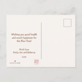 Gelukkig Nieuwjaar Champagne, ballonnen, elegante  Briefkaart (Achterkant)