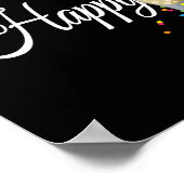 Gelukkig Nieuwjaar, Champagne en Confetti Poster (Hoek)