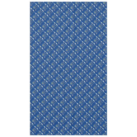 Gelukkig Nieuwjaar - Champagne Glasses and Clock Tafelkleed (Voorkant)