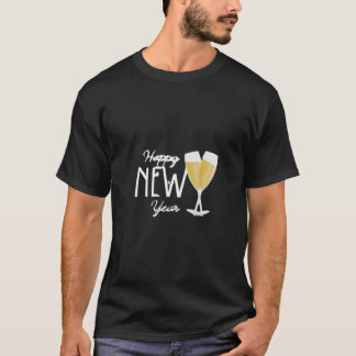 Gelukkig Nieuwjaar Champagne Toast Design – Feeste T-shirt