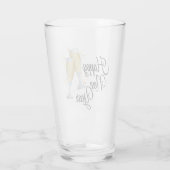 Gelukkig Nieuwjaar Champagneglazen Magic Mok Glas (Achterkant)