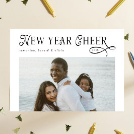 Gelukkig Nieuwjaar Cheers Modern Family Fotocolla Feestdagenkaart