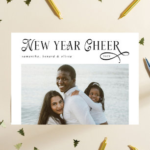 Gelukkig Nieuwjaar Cheers Modern Family Fotocolla Feestdagenkaart