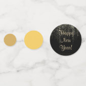 Gelukkig nieuwjaar confetti (Achterkanten)