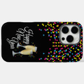 Gelukkig Nieuwjaar Confetti Champagneglazen Case-Mate iPhone Case (Achterkant (horizontaal))