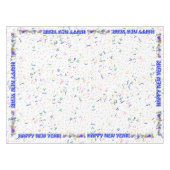 Gelukkig Nieuwjaar - Confetti en Party Petten Tafelkleed (Voorkant (Horizontaal))