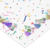 Gelukkig Nieuwjaar - Confetti en Party Petten Tafelkleed (Gekanteld)