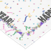 Gelukkig Nieuwjaar - Confetti en Party Petten Tafelkleed (Gekanteld)