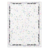 Gelukkig Nieuwjaar - Confetti en Party Petten Tafelkleed (Voorkant)