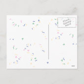 Gelukkig Nieuwjaar! Confetti Feestdagenkaart (Achterkant)