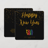 Gelukkig Nieuwjaar Corporate Business Logo Gold (Voorkant / Achterkant)