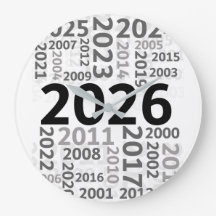 Gelukkig Nieuwjaar Countdown Wandklok