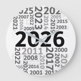 Gelukkig Nieuwjaar Countdown Wandklok