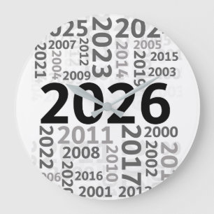 Gelukkig Nieuwjaar Countdown Wandklok