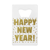 Gelukkig nieuwjaar creditkaart flessenopener (Achterkant)
