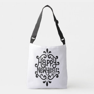 Gelukkig nieuwjaar crossbody tas