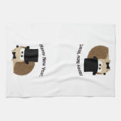 Gelukkig nieuwjaar! Dapper Hedégel Theedoek (Horizontaal)