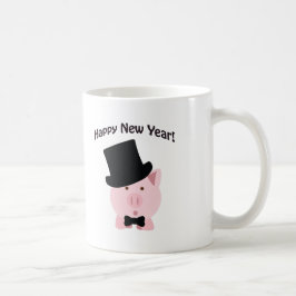 Gelukkig nieuwjaar! Dapper Pig Koffiemok