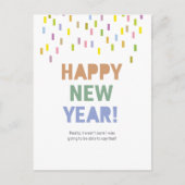 Gelukkig nieuwjaar / dat kunnen we echt zeggen! briefkaart (Voorkant)