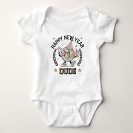 Gelukkig Nieuwjaar Dude Baby Boy Bodysuit Gift (W)