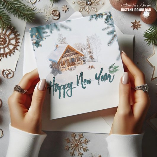 Gelukkig nieuwjaar elegante KAART