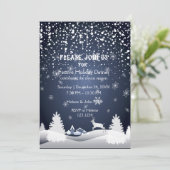 Gelukkig nieuwjaar en kerstfeestdag kaart (Staand voorkant)