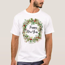 Gelukkig Nieuwjaar en Kerstkrans Man