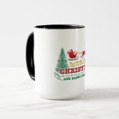 Gelukkig nieuwjaar en vrolijk kerstfeest mok (Voorkant links)