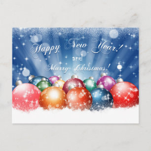 Gelukkig Nieuwjaar en vrolijke kerstcadeautjes Briefkaart