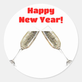 Gelukkig Nieuwjaar envelop afdichtingen Ronde Sticker