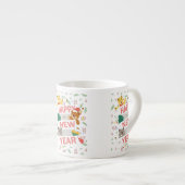 Gelukkig nieuwjaar espresso kop (Voorkant rechts)