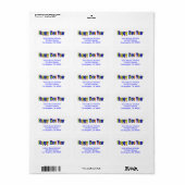 Gelukkig nieuwjaar etiket (Full Sheet)