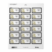 Gelukkig Nieuwjaar Etiket (Full Sheet)