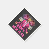 Gelukkig Nieuwjaar Eve Trump Resolutie 2025 Servet (Hoek)