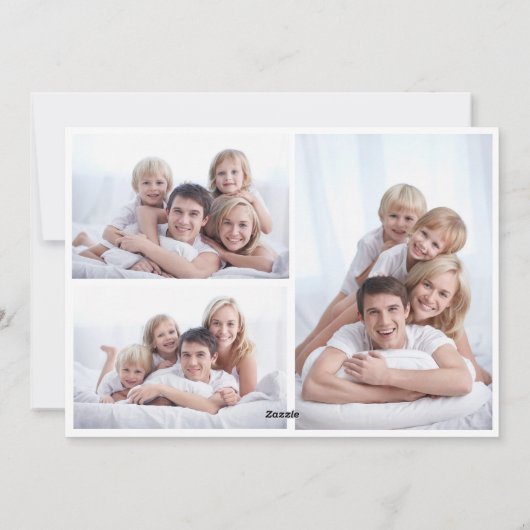 Gelukkig Nieuwjaar Familie Foto Minimalistische Wi Feestdagenkaart (Achterkant)