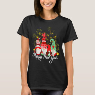 Gelukkig Nieuwjaar Feest 2025 Kabouter Familie Mat T-shirt