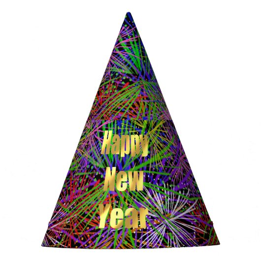 Gelukkig Nieuwjaar Feest Feesthoedjes (Voorkant)