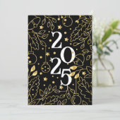 Gelukkig nieuwjaar feest kaart (Staand voorkant)