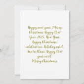 Gelukkig nieuwjaar feest kaart (Achterkant)