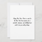 Gelukkig nieuwjaar feest kaart (Achterkant)