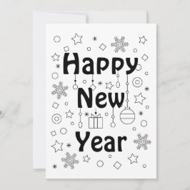 Gelukkig nieuwjaar feest kaart