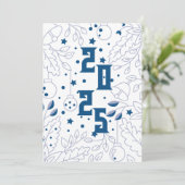 Gelukkig nieuwjaar feest kaart (Staand voorkant)