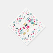 Gelukkig nieuwjaar feest servet (Hoek)