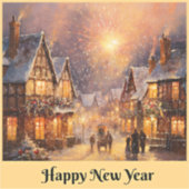 Gelukkig nieuwjaar feest sticker (Voorkant)