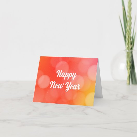 Gelukkig Nieuwjaar Feestdagen Kaart (Voorkant)