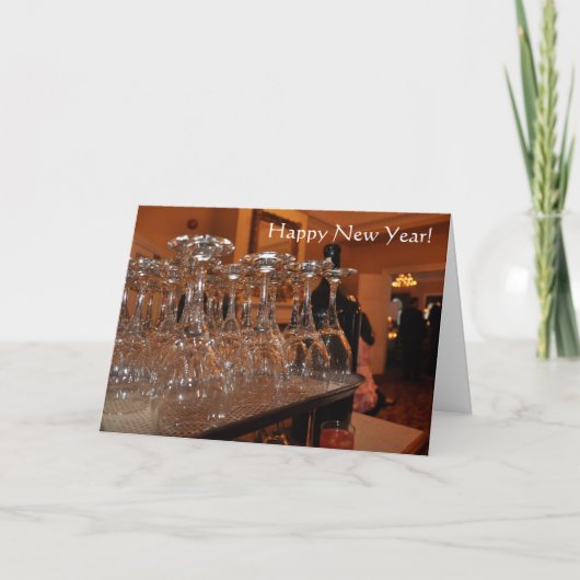 Gelukkig Nieuwjaar Feestdagen Kaart (Voorkant)